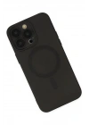 Mey İthalat®  iPhone 13 Pro Kılıf Moshi Lens Magneticsafe Silikon - Siyah