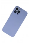 Mey İthalat®  iPhone 13 Pro Kılıf Nano içi Kadife Silikon - Lila