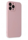 Mey İthalat®  iPhone 13 Pro Kılıf Nano içi Kadife Silikon - Pembe