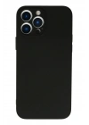 Mey İthalat®  iPhone 13 Pro Kılıf Nano içi Kadife Silikon - Siyah