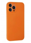 Mey İthalat®  iPhone 13 Pro Kılıf Nano içi Kadife Silikon - Turuncu