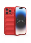 Mey İthalat®  iPhone 13 Pro Kılıf Optimum Silikon - Kırmızı