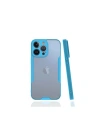 Mey İthalat®  iPhone 13 Pro Kılıf Platin Silikon - Mavi