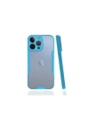 Mey İthalat®  iPhone 13 Pro Kılıf Platin Silikon - Mavi