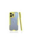 Mey İthalat®  iPhone 13 Pro Kılıf Platin Silikon - Sarı