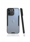 Mey İthalat®  iPhone 13 Pro Kılıf Platin Silikon - Siyah