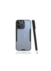 Mey İthalat®  iPhone 13 Pro Kılıf Platin Silikon - Siyah
