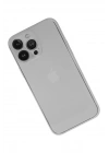 Mey İthalat®  iPhone 13 Pro Kılıf PP Ultra İnce Kapak - Beyaz