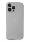 Mey İthalat®  iPhone 13 Pro Kılıf PP Ultra İnce Kapak - Beyaz