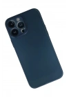 Mey İthalat®  iPhone 13 Pro Kılıf PP Ultra İnce Kapak - Mavi