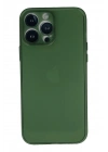 Mey İthalat®  iPhone 13 Pro Kılıf PP Ultra İnce Kapak - Yeşil
