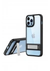 Mey İthalat®  iPhone 13 Pro Kılıf Rolet Stand Kapak - Siyah
