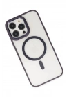 Mey İthalat®  iPhone 13 Pro Kılıf Room Magneticsafe Silikon - Derin Mor