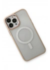 Mey İthalat®  iPhone 13 Pro Kılıf Room Magneticsafe Silikon - Pudra