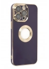 Mey İthalat®  iPhone 13 Pro Kılıf Store Silikon - Derin Mor