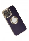 Mey İthalat®  iPhone 13 Pro Kılıf Store Silikon - Derin Mor