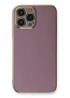 Mey İthalat®  iPhone 13 Pro Kılıf Volet Silikon - Mor