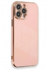 Mey İthalat®  iPhone 13 Pro Kılıf Volet Silikon - Pembe