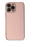 Mey İthalat®  iPhone 13 Pro Kılıf Volet Silikon - Pembe