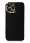 Mey İthalat®  iPhone 13 Pro Kılıf Volet Silikon - Siyah