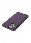 Mey İthalat®  iPhone 13 Pro Max Kılıf Anka PC Sert Metal Kapak - Mor