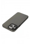 Mey İthalat®  iPhone 13 Pro Max Kılıf Anka PC Sert Metal Kapak - Siyah