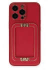 Mey İthalat®  iPhone 13 Pro Max Kılıf Coco Elit Kapak - Kırmızı