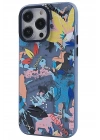 Mey İthalat®  iPhone 13 Pro Max Kılıf  Desenli Kapak -  Pembe - 1