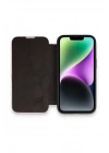 Mey İthalat®  iPhone 13 Pro Max Kılıf Dolpin Kapaklı - Siyah