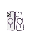 Mey İthalat®  iPhone 13 Pro Max Kılıf Element Magneticsafe Sert Kapak - Derin Mor
