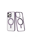 Mey İthalat®  iPhone 13 Pro Max Kılıf Element Magneticsafe Sert Kapak - Derin Mor