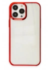 Mey İthalat®  iPhone 13 Pro Max Kılıf Element Silikon - Kırmızı