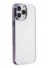 Mey İthalat®  iPhone 13 Pro Max Kılıf Element Silikon - Mor