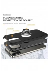 Mey İthalat®  iPhone 13 Pro Max Kılıf Elit Yüzüklü Kapak - Siyah