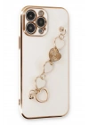 Mey İthalat®  iPhone 13 Pro Max Kılıf Esila Silikon - Beyaz