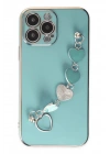 Mey İthalat®  iPhone 13 Pro Max Kılıf Esila Silikon - Su Yeşili