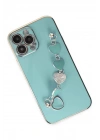 Mey İthalat®  iPhone 13 Pro Max Kılıf Esila Silikon - Su Yeşili