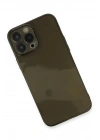Mey İthalat®  iPhone 13 Pro Max Kılıf Fly Lens Silikon - Siyah