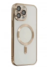 Mey İthalat®  iPhone 13 Pro Max Kılıf Kross Magneticsafe Kapak - Gold