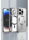 Mey İthalat®  iPhone 13 Pro Max Kılıf Kross Magneticsafe Kapak - Titan Gri