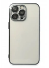 Mey İthalat®  iPhone 13 Pro Max Kılıf  Lensli Silikon - Siyah