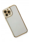 Mey İthalat®  iPhone 13 Pro Max Kılıf Liva Lens Silikon - Beyaz