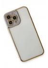 Mey İthalat®  iPhone 13 Pro Max Kılıf Liva Lens Silikon - Lila