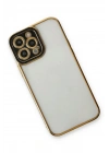 Mey İthalat®  iPhone 13 Pro Max Kılıf Liva Lens Silikon - Siyah