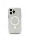 Mey İthalat®  iPhone 13 Pro Max Kılıf Matte Şeffaf Magneticsafe - Şeffaf