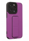 Mey İthalat®  iPhone 13 Pro Max Kılıf Mega Standlı Silikon - Mor