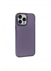 Mey İthalat®  iPhone 13 Pro Max Kılıf Modos Metal Kapak - Derin Mor