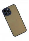 Mey İthalat®  iPhone 13 Pro Max Kılıf Montreal Silikon Kapak - Lacivert