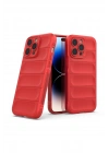 Mey İthalat®  iPhone 13 Pro Max Kılıf Optimum Silikon - Kırmızı