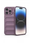 Mey İthalat®  iPhone 13 Pro Max Kılıf Optimum Silikon - Mor